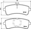 MERCE 0084200720 Brake Pad Set, disc brake